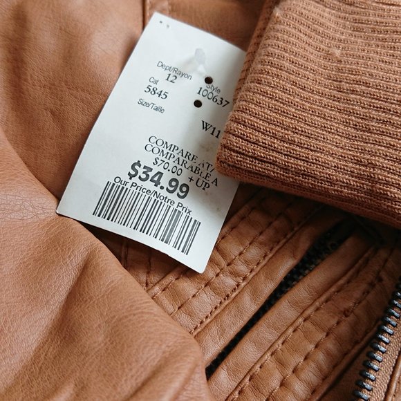 Tan colored jacket. SM, Winners Brand - Picture 2 of 5